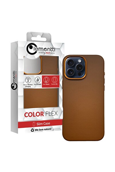 lemontti Husa Piele MagSafe iPhone 16 Pro Maro