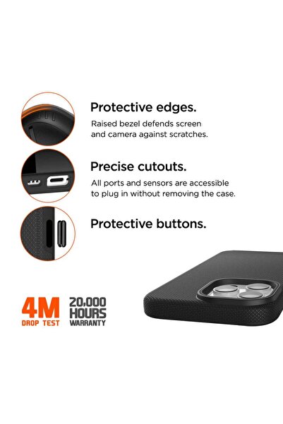 EIGER North Case iPhone 16 Pro Black