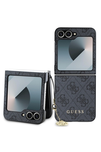 Guess Husa 4G Charms Samsung Galaxy Z Flip6 Gri