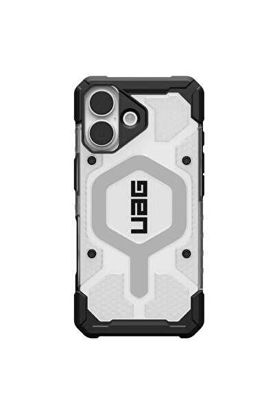 UAG Husa Pathfinder Clear MagSafe iPhone 17 Ice Silver