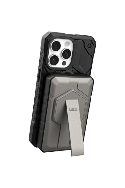 UAG External battery Rugged 10,000mAh, Magnetic, Wireless, 20W, with stand, Black Titanium