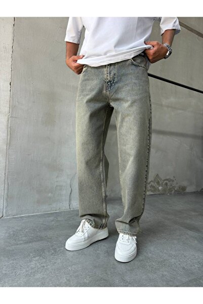 XPUPPETWEAR Eskitme Mavi SN-04 Baggy Jean