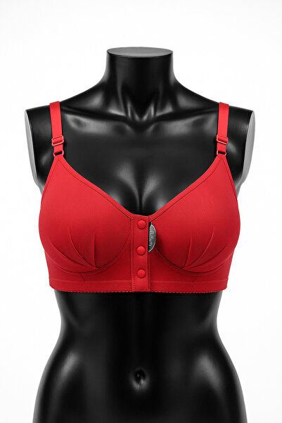 MELİBRA Çıtçıt Kapanma Detaylı Kadın Sütyen Elena Kırmızı