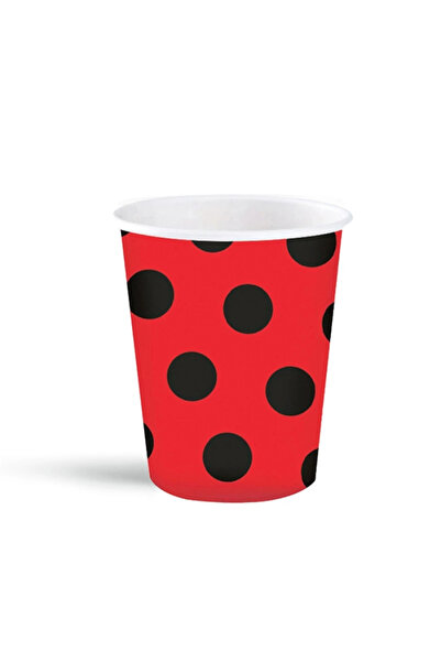 Genel Markalar Kırmızı Puantiyeli Karton Bardak