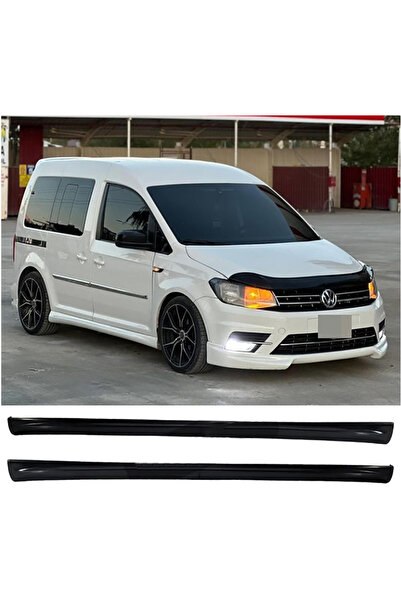 AkmTuning Vw Caddy R Yan Marşpiyel Seti Plastik 2 Adet Mat Siyah 2010-2020