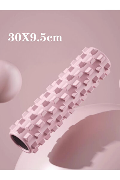 Choice عمود يوغا هلالي من الفوم الصلب 45*13 سم، وردي فاتح، 30 سم، مثالي للياقة البدنية واليوغا والبيلاتس والموسيقى