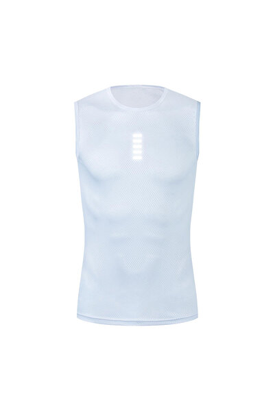 Choice 4XL أبيض 2 (عاكس) طبقتين أساسيتين عاكستين لركوب الدراجات، قميص داخلي أ...