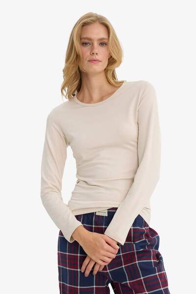 DeFacto Basic Plain Long Sleeve Top-Fall in Love F2546Ax25Au