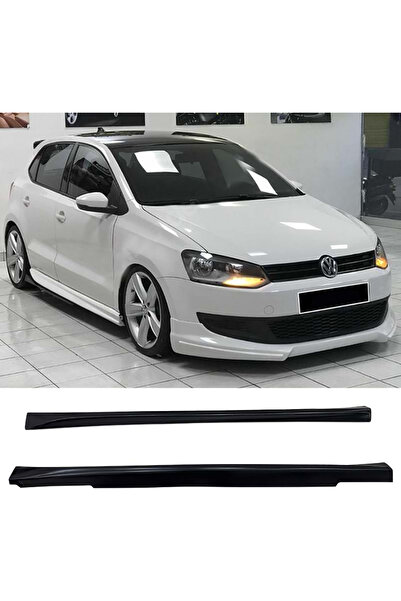 AkmTuning Vw Polo Mk5 Aero Yan Marşpiyel Seti Plastik 2 Adet Mat Siyah 2009-2017