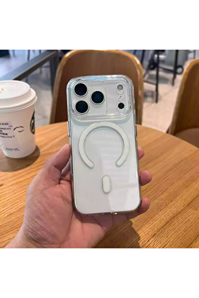 Lopard iPhone 17 Pro Max Sararmaz İnce Kılıf Magsafe Şarj Kamera Korumalı Ultra Hybrid Crypto Kapak Telefon