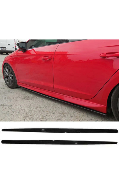 AkmTuning Seat Leon Mk3 Yan Marşpiyel Altı Lip Çıta Bıçak Tam Uyumlu Parlak Siyah