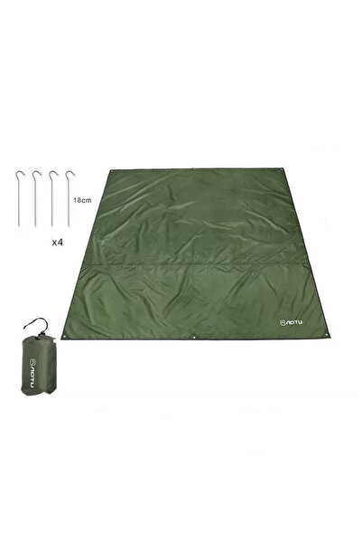 Choice خيمة تخييم مقاومة للماء بطول 2.4 متر باللون الأخضر العسكري، أرجوحة، غط...