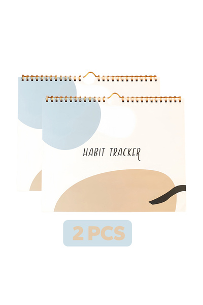 Choice 2pcs Habit Tracker Calendar Motivational Habit Tracking Journal Inspirational Goal Planner with Week