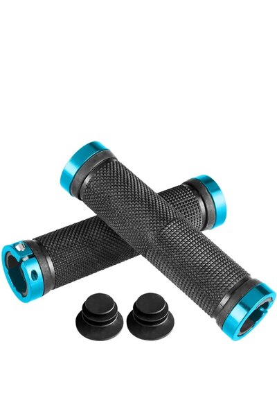 Choice 40001 مقابض دراجة جبلية زرقاء، قفل من سبيكة معدنية، قفل ثنائي الاتجاه،...