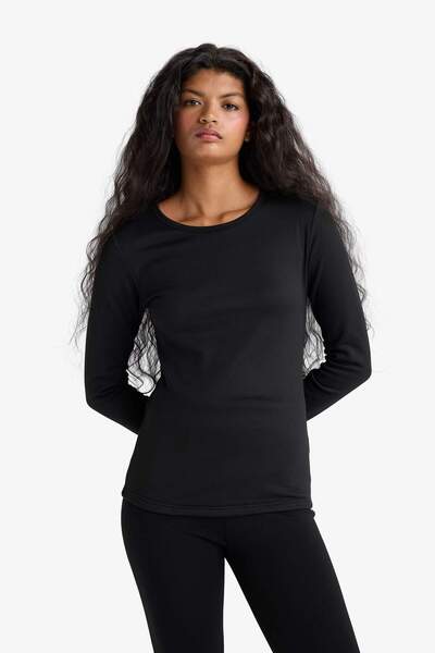 DeFacto Basic Plain Long Sleeve Top-Fall in Love F2546Ax25Au