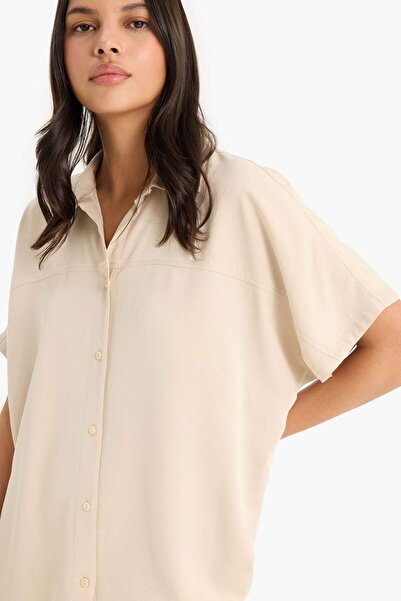 DeFacto Boxy Fit Belmando Kısa Kollu Gömlek E6386AX25SM