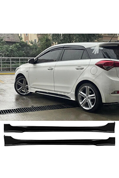 AkmTuning Hyundai i20 Custom Yan Marşpiyel Seti Plastik 2 Adet Mat Siyah 2014...