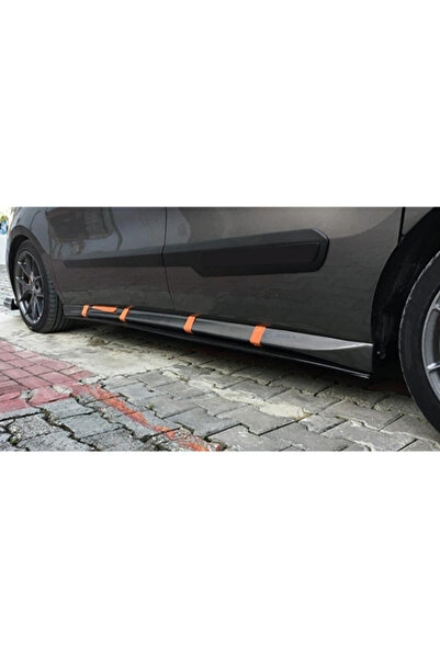 AkmTuning Fiat Doblo Aero Yan Marşpiyel Seti Plastik 2 Adet Mat Siyah 2009-2017