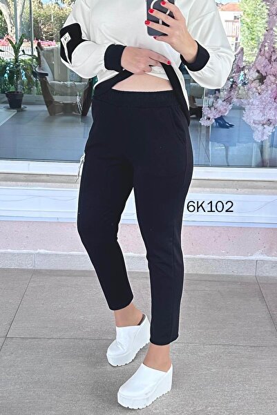 İnce Topuk V-Neck Embroidered Modal Suit 6K102