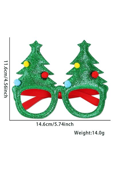 mutlu adım 1 ochelari de Crăciun cu brad verde