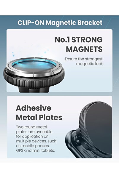 Generic MagSafe Car Mount | Strong N55 Magnetic Phone Holder for Air Vent & Dashboard