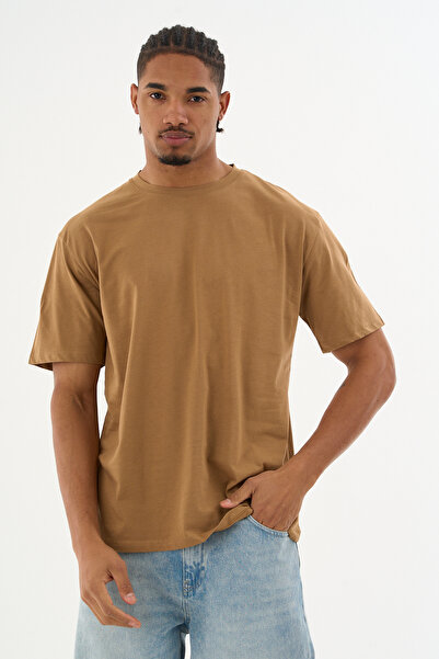 Dechers Ανδρικό μπλουζάκι από 100% οργανικό βαμβάκι με μαλακή υφή Comfort Fit με λαιμόκοψη E222