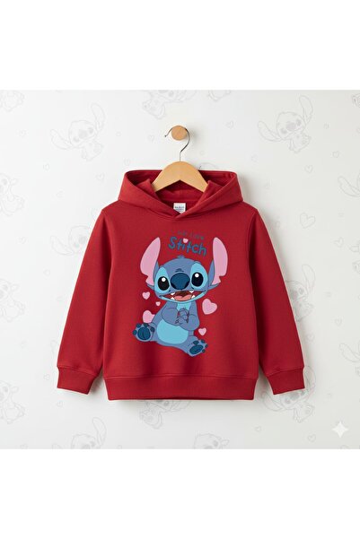 oneagılyazı Зимна суитшърт с качулка, детска We Love Stitch Printed
