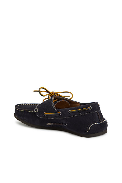 George Hogg Lacivert Erkek Deri Loafer