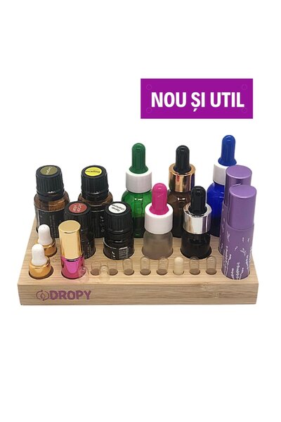 DROPY Suport din lemn de bambus pentru umplerea capsulelor vegetale cu uleiur...