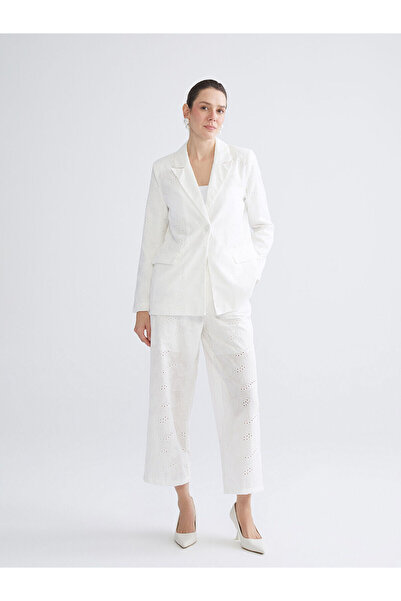 LC Waikiki LCWAIKIKI Classic Ajurlu Brode Kadın Blazer Ceket