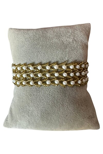 Uretti - أوزليم 9422 1350 سوار مصنوع يدويًا من الخرز اللؤلؤي والرمل