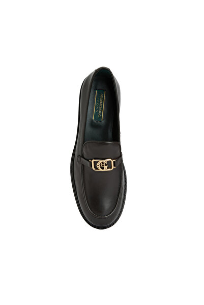 George Hogg Kahverengi Tokalı Kadın Deri Loafer