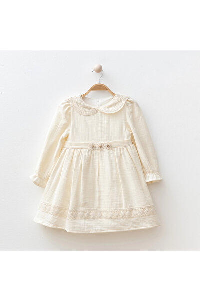 My Lusa baby wear Devojčica u haljini sa naboranom suknjom