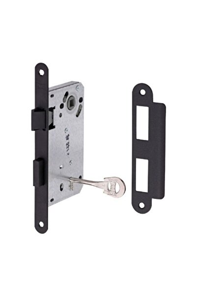 Kale Kilit Kale 221 SİYAH plastik dilli hafele tipi sessiz extra oda kapı kilidi