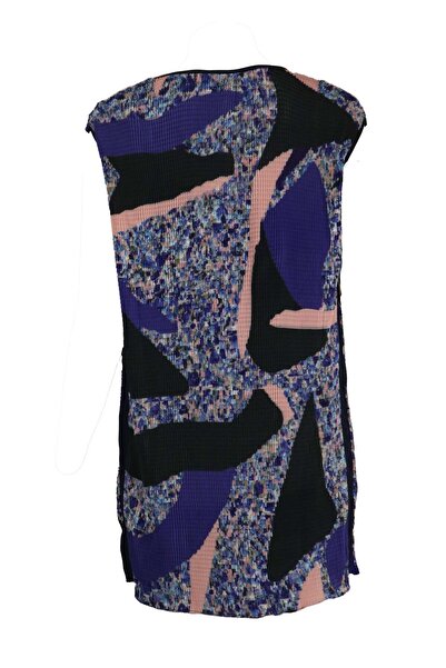 ONLY Amandine Blue Print Dress - M, Black, 100% polyester