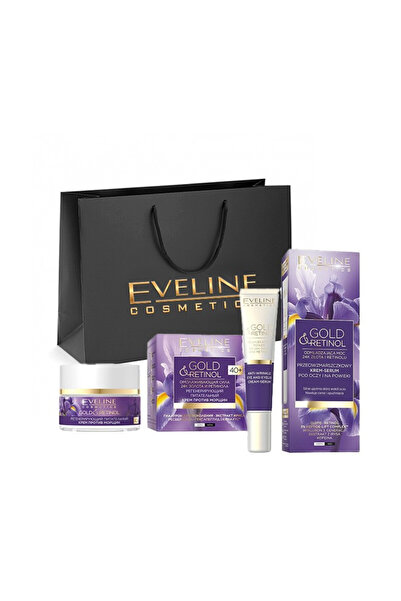 Eveline Cosmetics Gift Set Gold And Retinol Anti-Wrinkle Cream 40 +, 50ml + A...