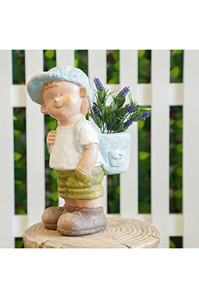 Danube Home Artificial Lavender Branch - 32 cm Green Polyethylene Plant for Outdoor Decor - Realistic Look