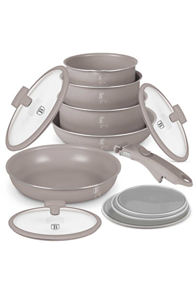 Other TITANIUM COOKWARE SET 12 PIECES BERLINGER HAUS BH-8251 TAUPE