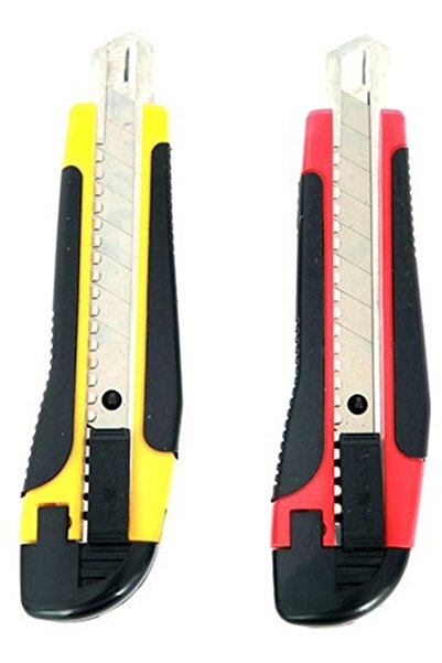 M&G Self-locking utility cutter, rubber grip, 18mm, various colors,