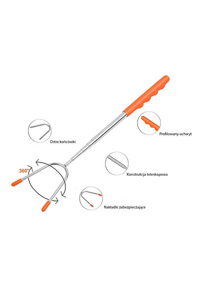 Other TELESCOPIC STICK FORK FOR CAMPFIRE ROASTING SAUSAGES 4 pcs.