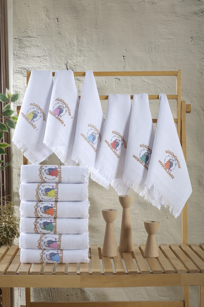 Pamira 12 τεμάχια 40x70 Πετσέτες με κρόσσια για γάμο, σχολείο, πάρτι, προσκλητήριο