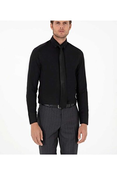 ELİTPARK GÖMLEK 100% Cotton Slim Fit Long Sleeve with Buttoned Necklines 1. Q...