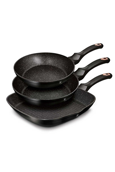Other SET DE 3 TĂVI DE GRANIT BERLINGERHAUS BLACK ROSE BH-6156