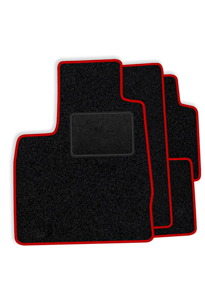 Other [BLM]SK008 red - Set of velour floor mats to fit Skoda Favorit 1988-1994 - red trim
