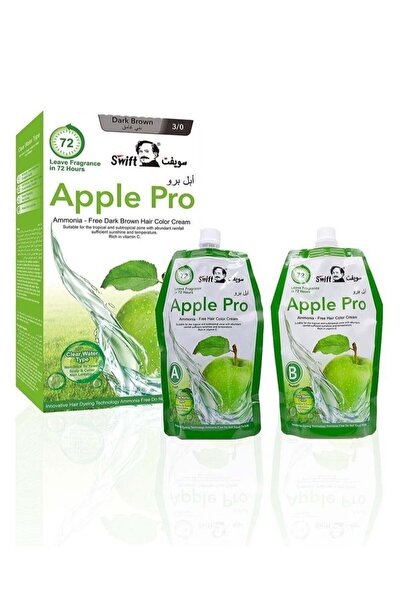 Swiftfit Swift Apple Pro Ammonia Free Hair Color Dark Brown 500ml Pack of 2