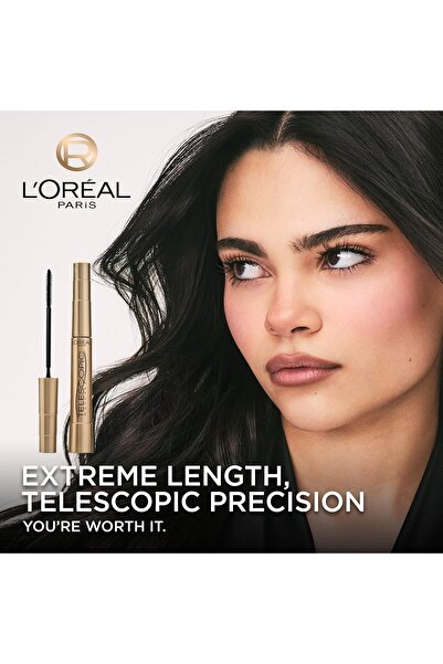 L'Oreal Paris L’Oréal Paris Makeup Original Telescopic Lengthening Mascara, Black Brown, 0.27 Fl Oz (1 Count)