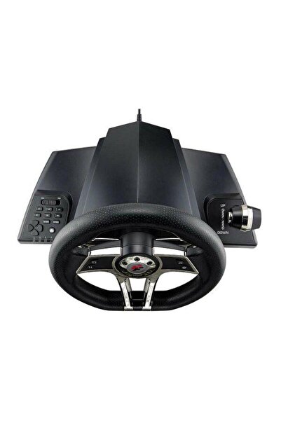 Flashfire Hurricane gaming steering wheel black with silver