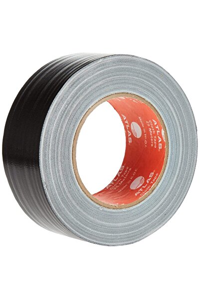 Atlas شريط قماش 2 بوصة × 25 متر (50 مم) بيج وأسود