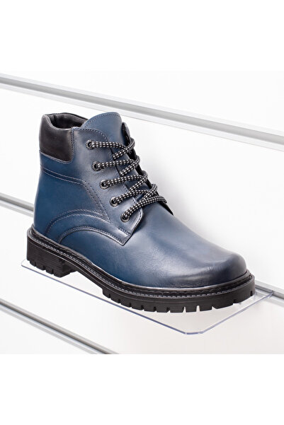 Modlet.ro Men's blue leather boots MOD02917