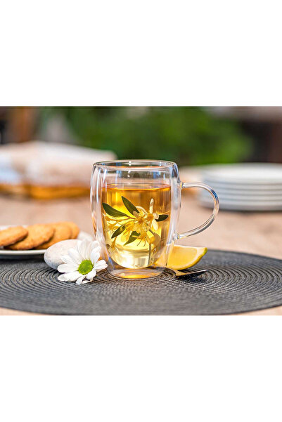 Other THERMAL GLASS MUG 350ml DOUBLE-WALLED FOR COFFEE AND TEA